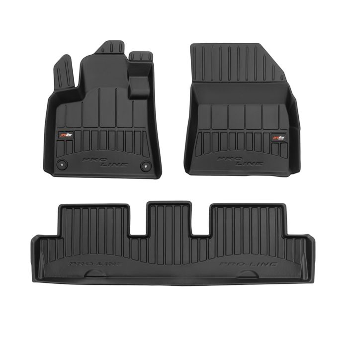 Tapis de Sol 3D ProLine FROGUM pour CITROEN C4 Picasso 2016- - CITROEN C4 SpaceTourer 2018- sur mesure en Caoutchouc Noir