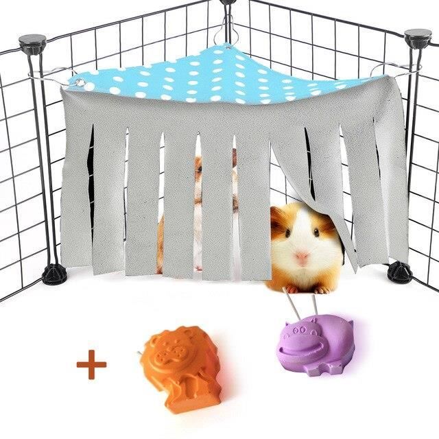 Hamster Dodge maison Hamster Cage accessoires petit animal de compagnie gland coin nid pour cochon d'inde furets ani SN16520