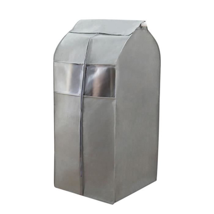 Housse de Rangement Etanche Anti-Poussière Protection Vêtements Couvre Housse Protège Portant Universelle Garment Covers Gris S
