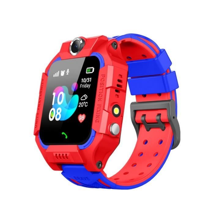 La montre-téléphone pour enfants de six générations, la montre de positionnement imperméable pour étudiants, la montre Garçon rouge