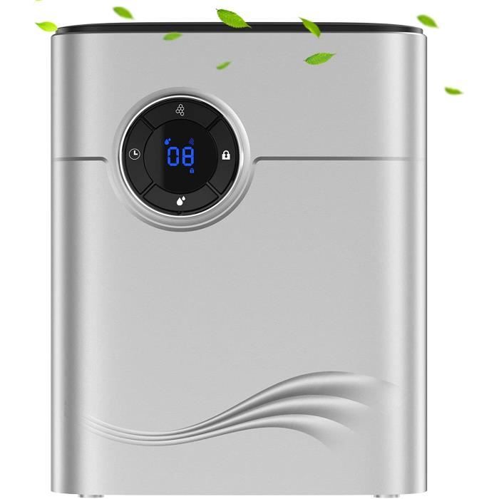 2-en-1 Déshumidificateur Anion Electrique Déhumidification&Purification 1200ml Déshumidificateur/Purificateur d'air Maison avec Minu