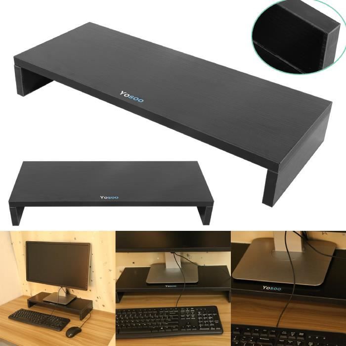 Rehausseur d'Ecran Support d'Ordinateur Support de Moniteur tagère Support 50 x 20 x 7.7 cm - CYA