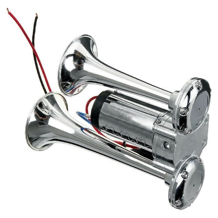 600DB 12V - Double électrovanne électrique Super forte 600db 12V, trompettes, klaxon de compresseur d'air éle