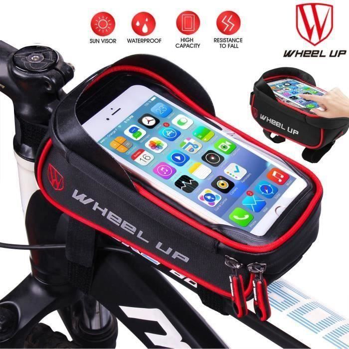 Sacoche de vélo étanche pour iPhone 8-7-6s Plus iPhone X Samsung, 900D, 1.28L LIA14137