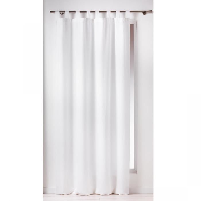 Rideau passants 140x260 ESSENTIEL blanc