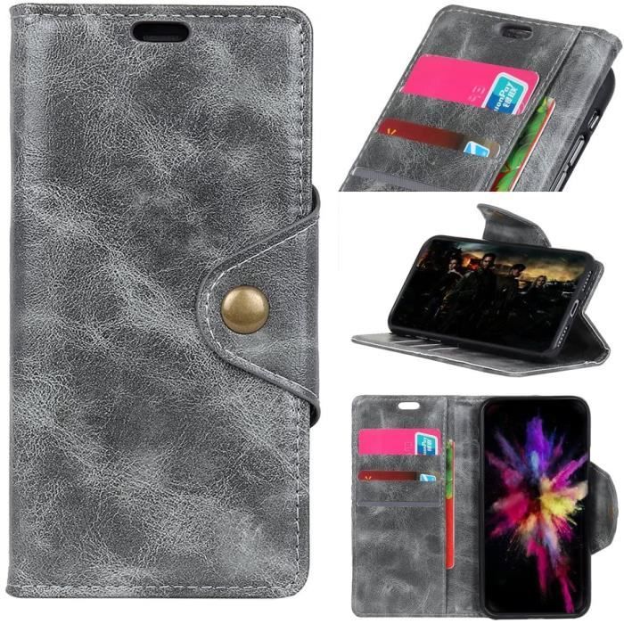 Coque WIKO Tommy 3 {1 Pièces Protège Écran en Verre Trempé}Protection complètement Housse en Cuir Premium Flip Case PorteK6542