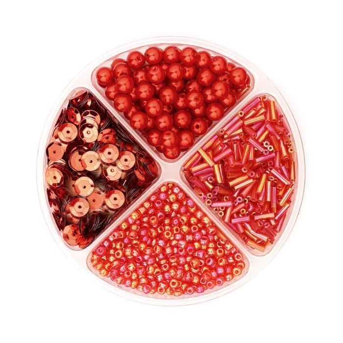 KNORR PRANDELL Kit Perles Et Paillettes Rouge