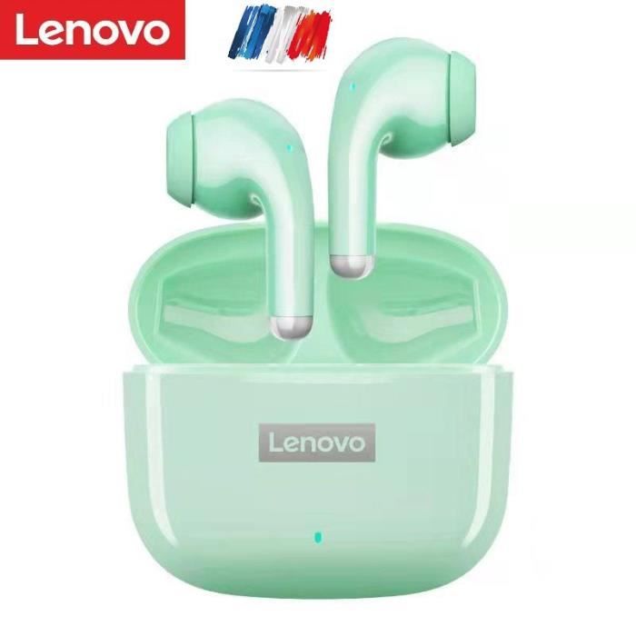 Lenovo-LP40 Pro- Ecouteurs Casque sans Fil Bluetooth Sport Vert Compatible iphone-ipad-samsung-Huawei-Xiaomi-Realme-OPPO-Alcatel....