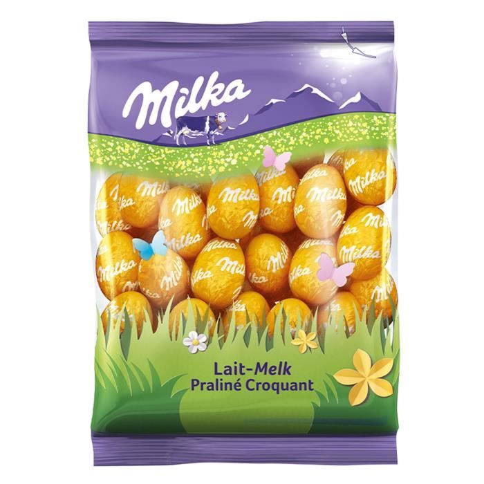 MILKA Chocolat Petits Oeufs Lait Praliné - 350 g