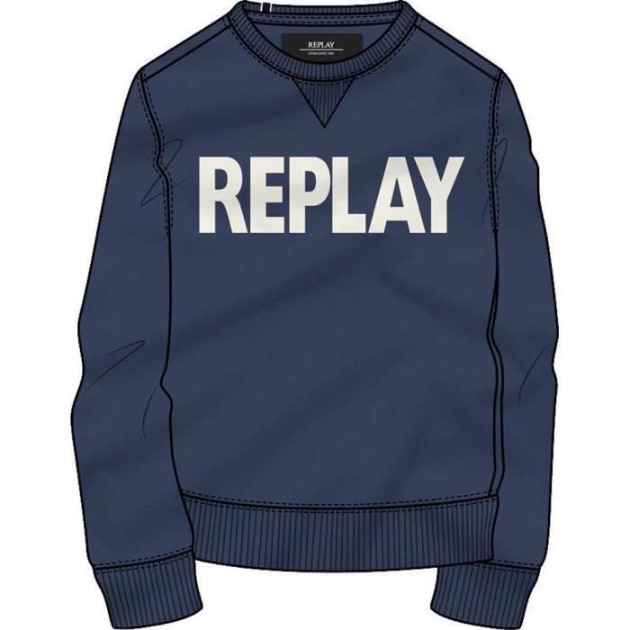 vêtements homme sweatshirts replay m3666. composition: 100% coton.