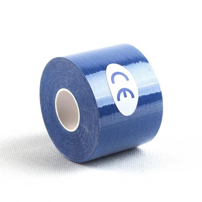 PROTEGE-CHEVILLES - CHEVILLERE,Kinésiologie bande élastique coton rouleau adhésif bande Muscle blessure - Type Deep Blue-2.5x5cm