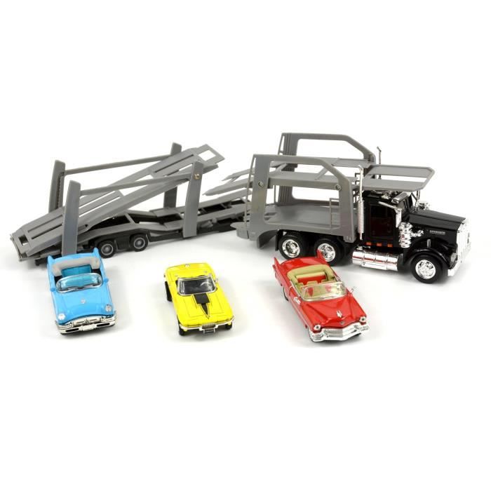NEW RAY Camion KENWORTH Transport Autos - Miniature - 1/43° - 38 cm