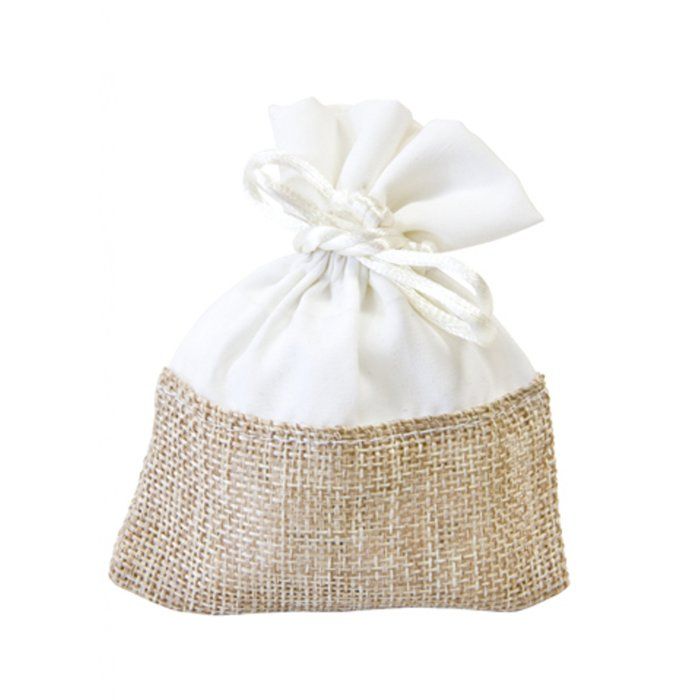 Sachet Dragées Moitié Jute et Coton x 4