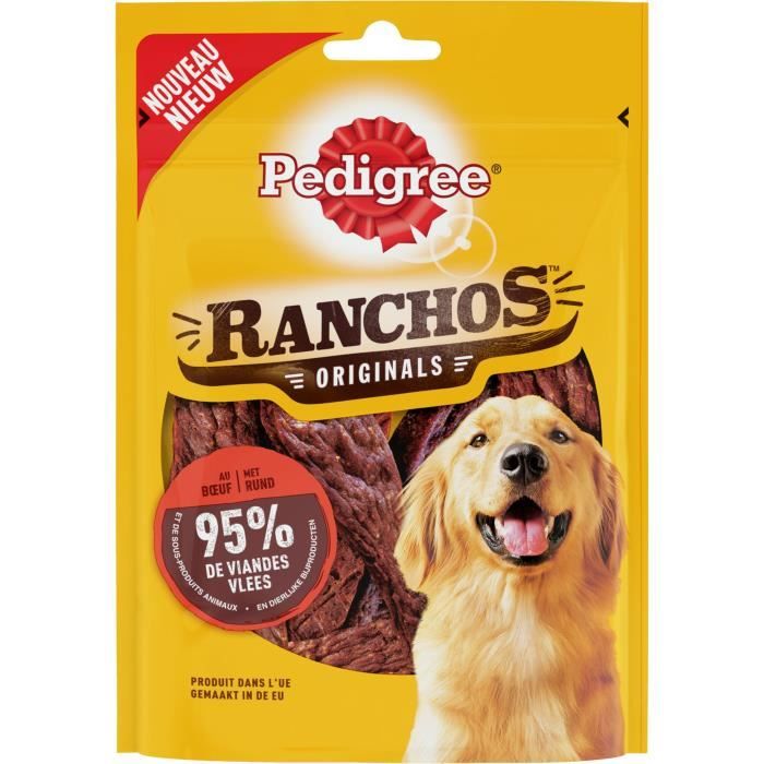 PEDIGREE Ranchos Récompenses riche en bœuf - Pour chien - 70 g