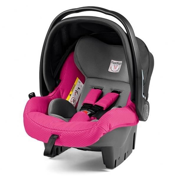 Peg Perego 8005475372159, 0+ (0 - 13 kg 0 - 15 mois), 3 points, Noir, Rose, ISOFIX, Italie, 430 mm