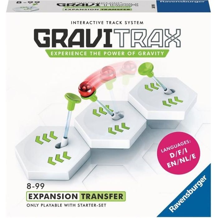 GraviTrax Bloc d'action Transfert - Jeu de construction STEM - Circuit de billes créatif - Ravensburger- dès 8 ans