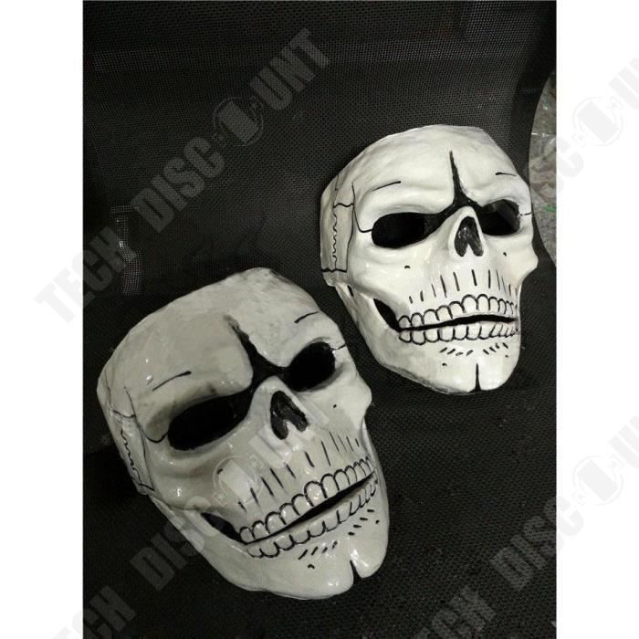 TD® Masque Hommes Crâne Squelette- Masque effrayant pour cosplay- Accessoire de décoration-cosplay tête forme squelette