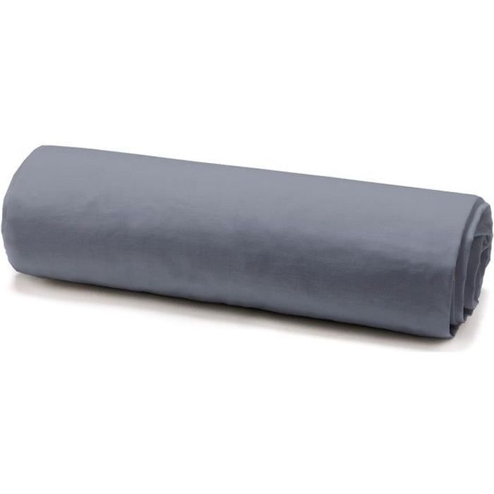 Draps housse Duo 2 x 80x200 cm 100% coton canon de fusil 80 X 200 Gris Foncé
