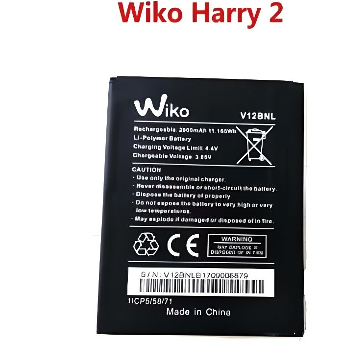 Batterie Wiko Harry 2