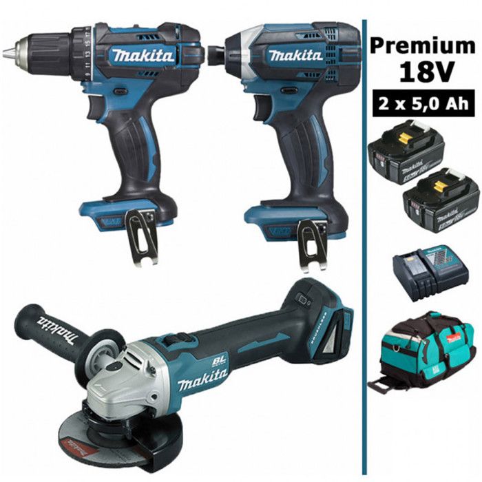 Makita DDF482RFJ Perceuse visseuse DDF482 18V Li-Ion (2 x 3Ah) en c Makpac - vue 2