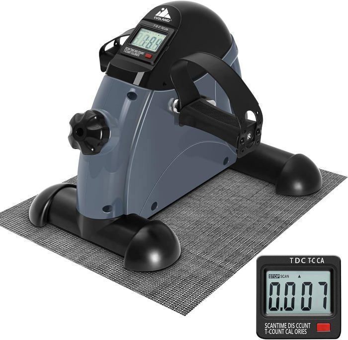 Mini Vélo D'appartement à Pédales – Avec écran LCD, Pédalier Assis, Pour Exercice à Domicile