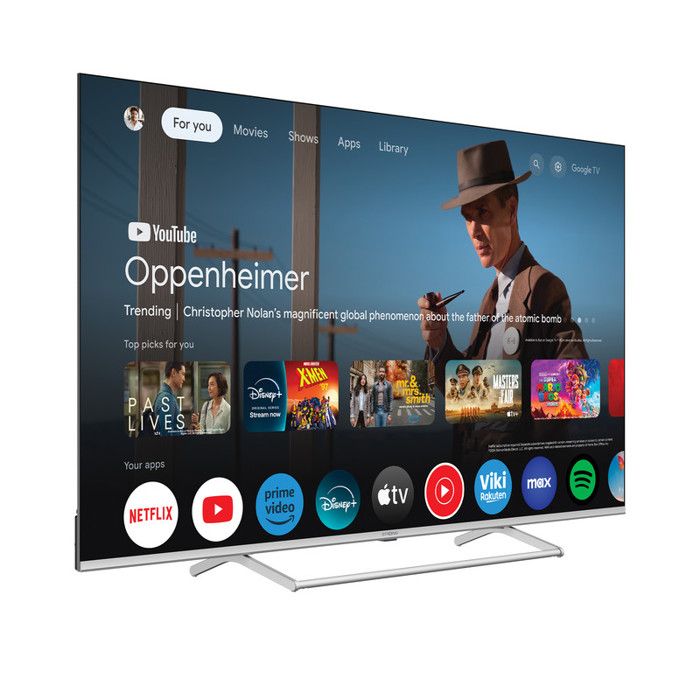 TV 4K UHD 55 QLED Cinéma (139 cm) STRONG Google TV Dolby ATMOS VISION Quantom Dots HDR Wifi Bluetooth 4xHDMI 3xUSB