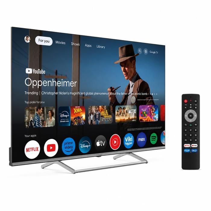 TV 4K UHD 55 QLED (139 cm) G8 STRONG Google TV Dolby ATMOS VISION Quantom Dots HDR Wifi Bluetooth HDMI USB