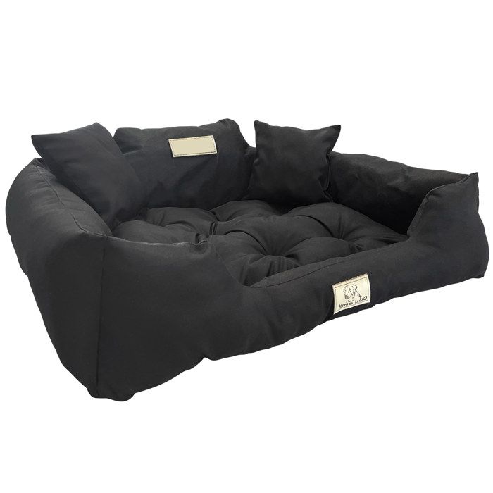 Meilleurs prix pour Lit Pour Chien EDANTI 55x45 cm Emplacement Pour Nom Imperméable Noir