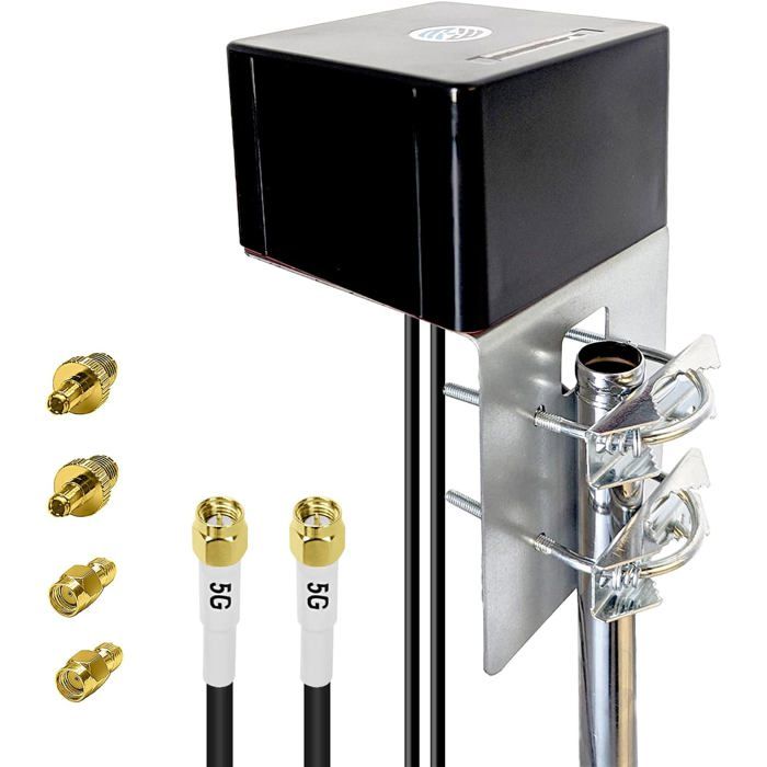 Outdoor Antenna 5G 2X2 Mimo, Up To 6Dbi 600-8000Mhz External 4G Lte 5G ...