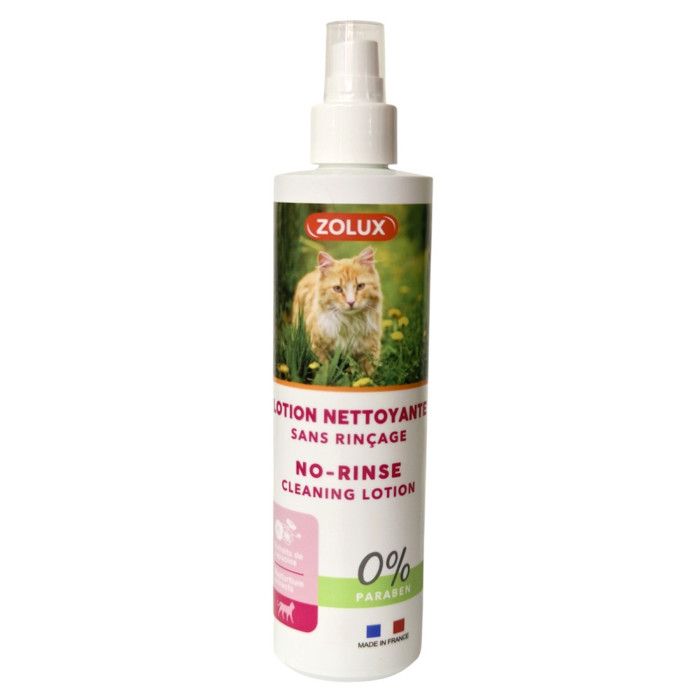 Lotion nettoyante sans rinçage 250 ml pour chat - zolux