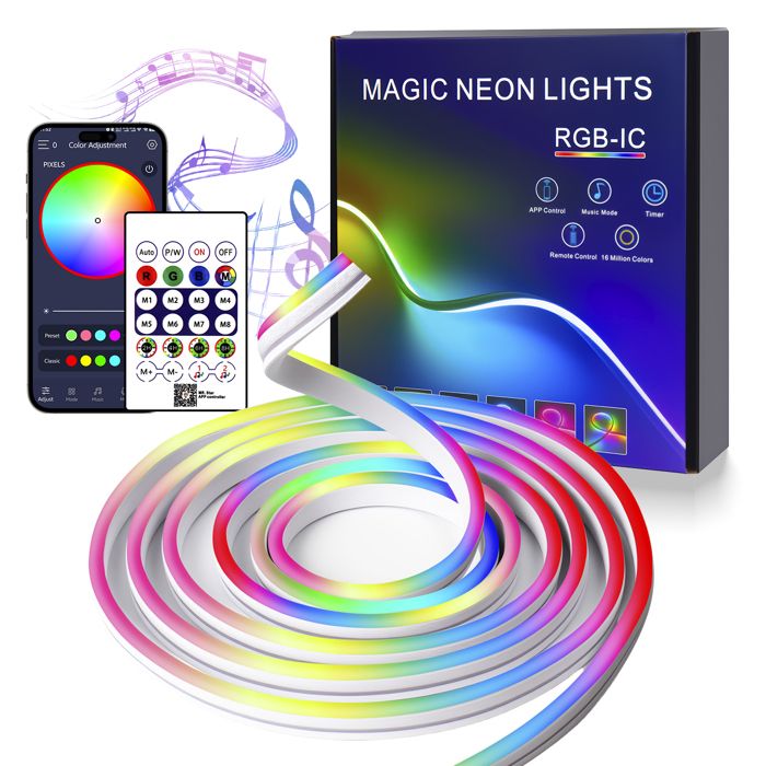 2PCS Led Gaming Barre Led Light Bar, 16 Millions De Couleurs
