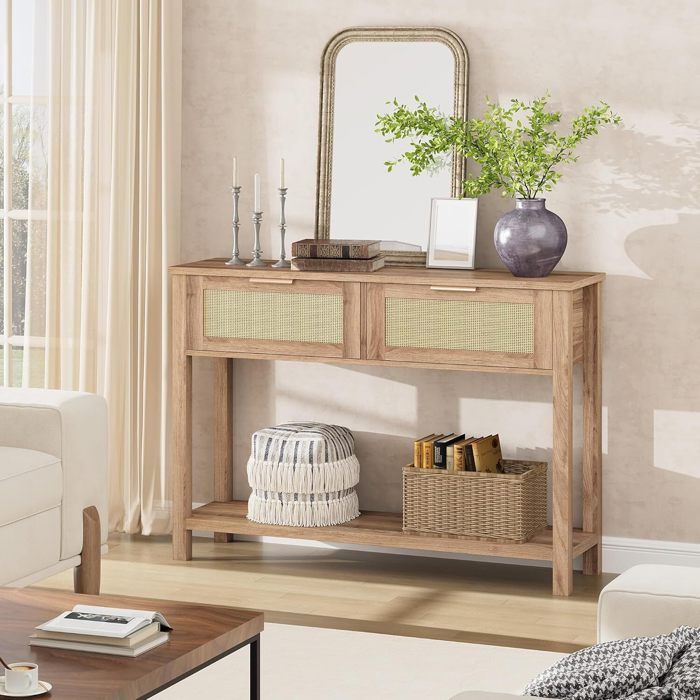 Meuble Chaussure Blanc HOMCOM Table Console 2 Tiroirs - Meuble Entrée, Salon - Blanc Avec Pieds Dorés Et Antidérapants Console Pour Entrée Meuble Chaussure Blanc HOMCOM Table Console 2 Tiroirs - Meuble Entrée, Salon - Blanc Avec Pieds Dorés Et Antidérapants Console Pour Entrée