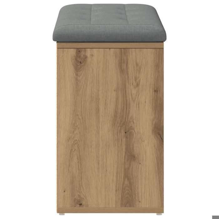 Black Friday Banc/Coffre à chaussures - jill - pour lentrée - chêne artisanal 82x32x50 cm - bois dingénierie BB847