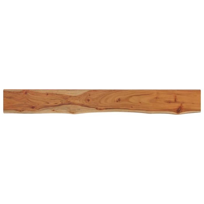 Étagère murale en bois dacacia - vidaXL - 160x20x3.8 cm - Naturel - Capacité de charge 150 kg - Design à bord vif