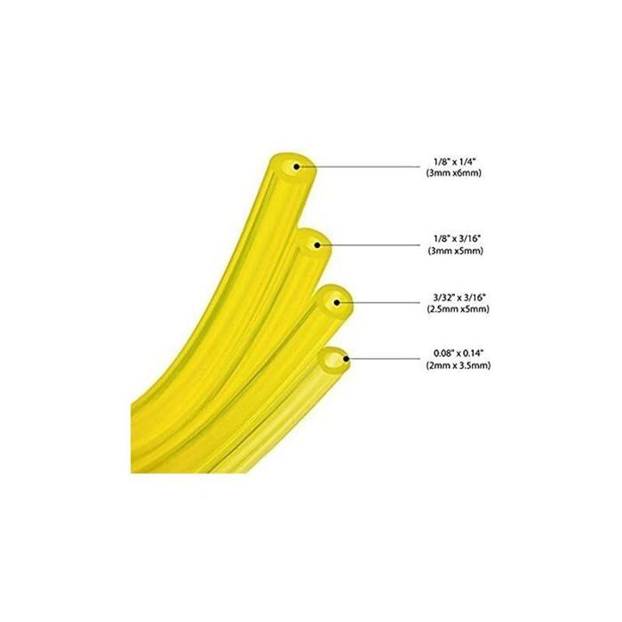 1.2m Tuyau Durite dEssence Tuyau Carburant 3x6mm/3x5mm 2.5x5mm/2x3.5mm pour Souffleur Coupe-bordure Tronçonneuse Debroussailleus