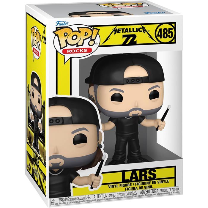 Funko Pop! Rocks Metallica - Lars Ulrich (Figurine vinyle 9 5 cm)