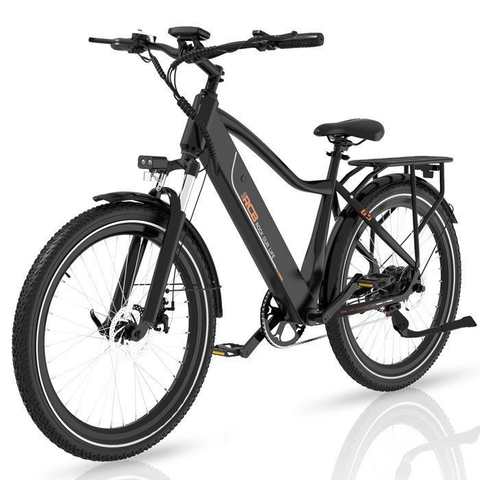 RCB G5 Vélo Électrique 275 480W 36V 13Ah Jusquà 80 km 38Nm Capteur de Couple 7 VitessesNoir