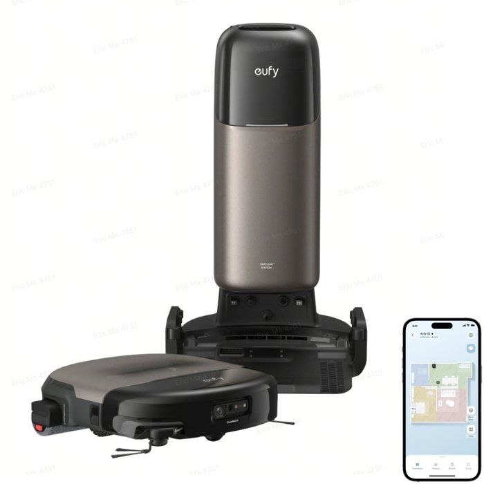 Eufy Robot Aspirateur Laveur - Omni S2 - Aspiration 30000Pa - station multifonction - collecteur auto