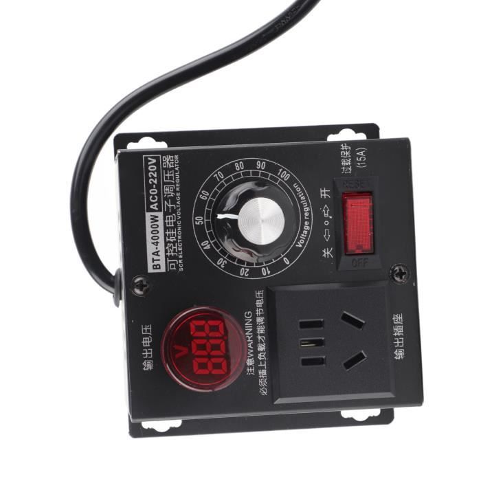 Régulateur Tension SCR 220V 2000W - Contrôleur Numérique, Gradateur, Pour Chauffage, Lampes, Petits Moteurs