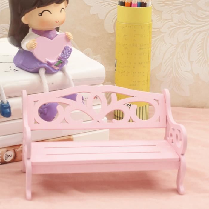 Poupon Dollhouse Meubles Miniature Banc Bricolage En Bois Chaise Kids Play Toy Home Decroroseww 2043 Achat Vente Poupon Cdiscount