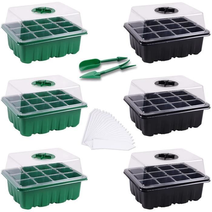 Mini Serre Pour Semis 72 Cellules - Plateau Silicone 3mm + Dôme Transparent | Accélère Germination, Réutilisable