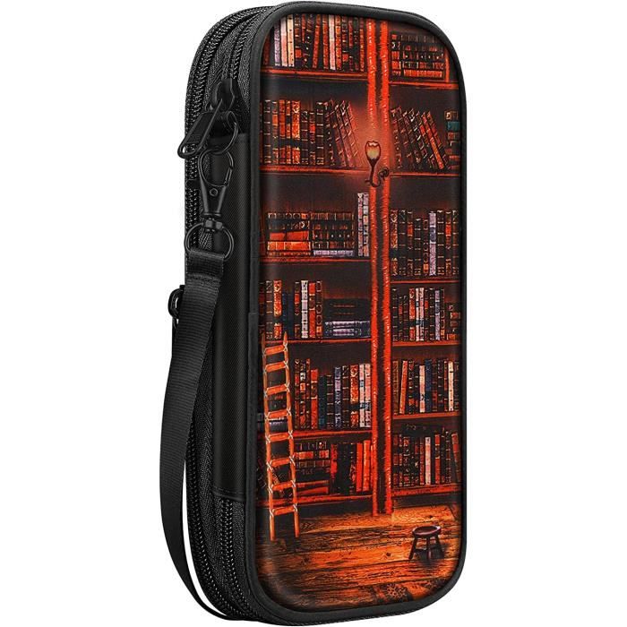 Juxweku Trousse Scolaire Flammes Feu Grande Capacité Trousse