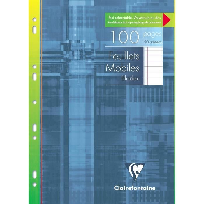 Recharge de 100 feuillets numérotés mobiles 15 trous main image 0