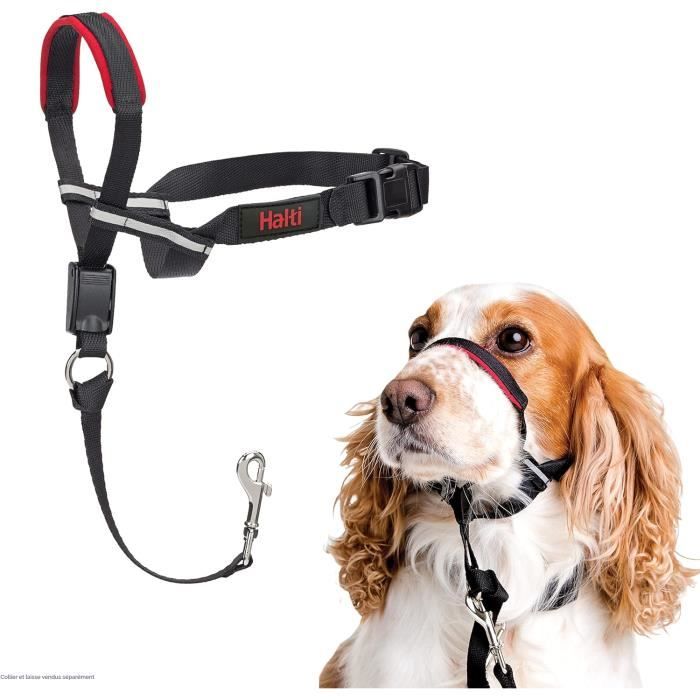 Licol Halti Optifit, Taille M, Pour Que Votre Chien Arrête De Tirer Sur Sa Laisse, Facile À