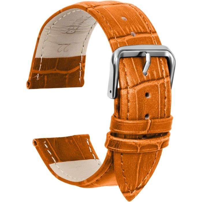 Bracelet De Montre Opéra 4190 Autruche Gris - Bouveret