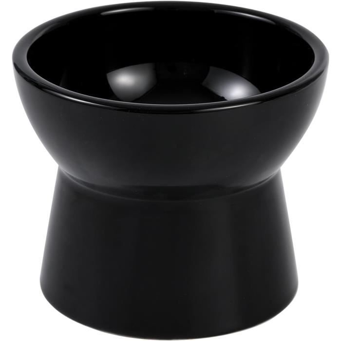 Gamelle Surélevée Pour Chat – Lot De 2 Bols En Céramique Avec Support Métal, Hauteur 10 Cm