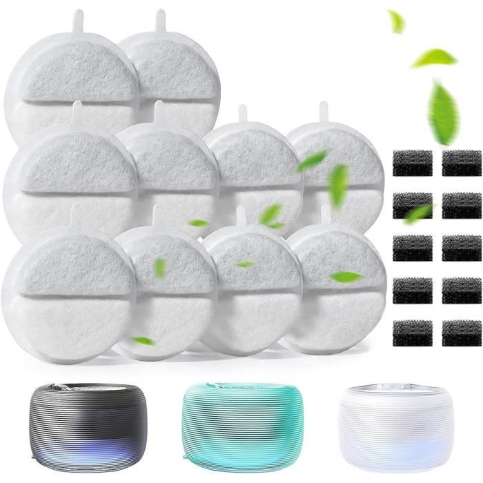 Pack De 4 Filtres à Charbon Actif - Élimine Les Odeurs De Litière, Poubelle Et Compost - 14