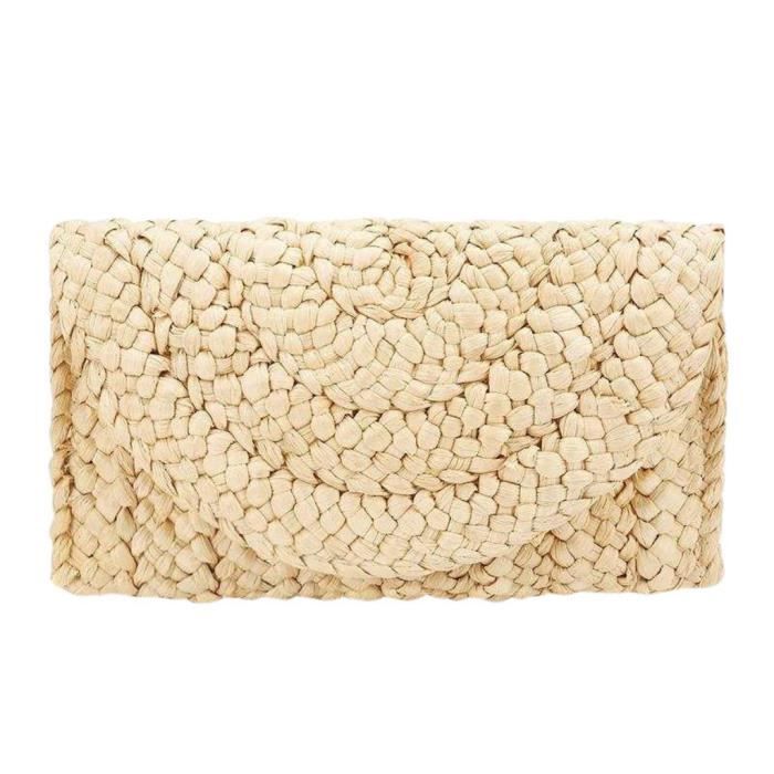 Pochette paille femme Clearance