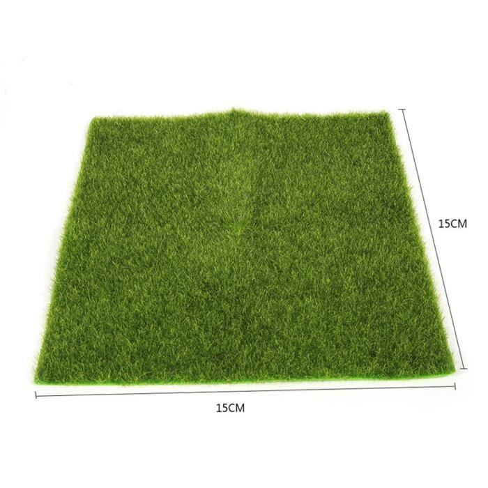 Synthétique pelouse artificiel Miniature Herbe Fée Décoration De Jardin Maison de Poupée Artisanat Décor