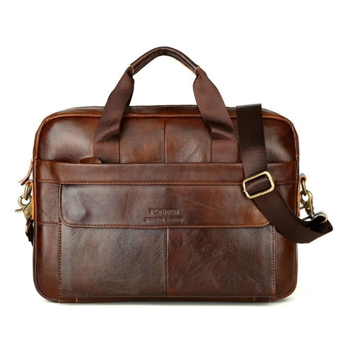 Sac cuir on sale travail